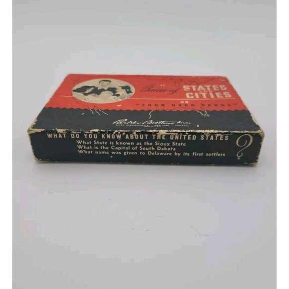 Vintage The Game of States and Cities by Parker Brothers Learning 1946 - Picture 7 of 8